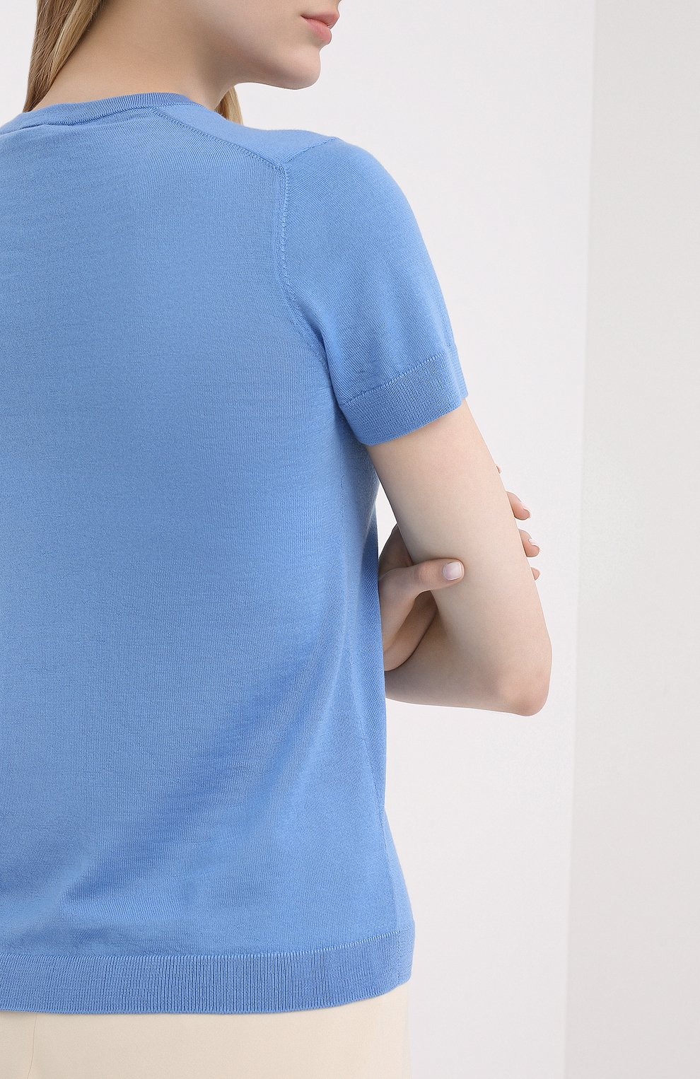 Кашемировый пуловер RALPH LAUREN голубого цвета по цене 79950 руб., арт. 290797771, фото 4 Кашемировый пуловер RALPH LAUREN, арт. 290797771, фото 4