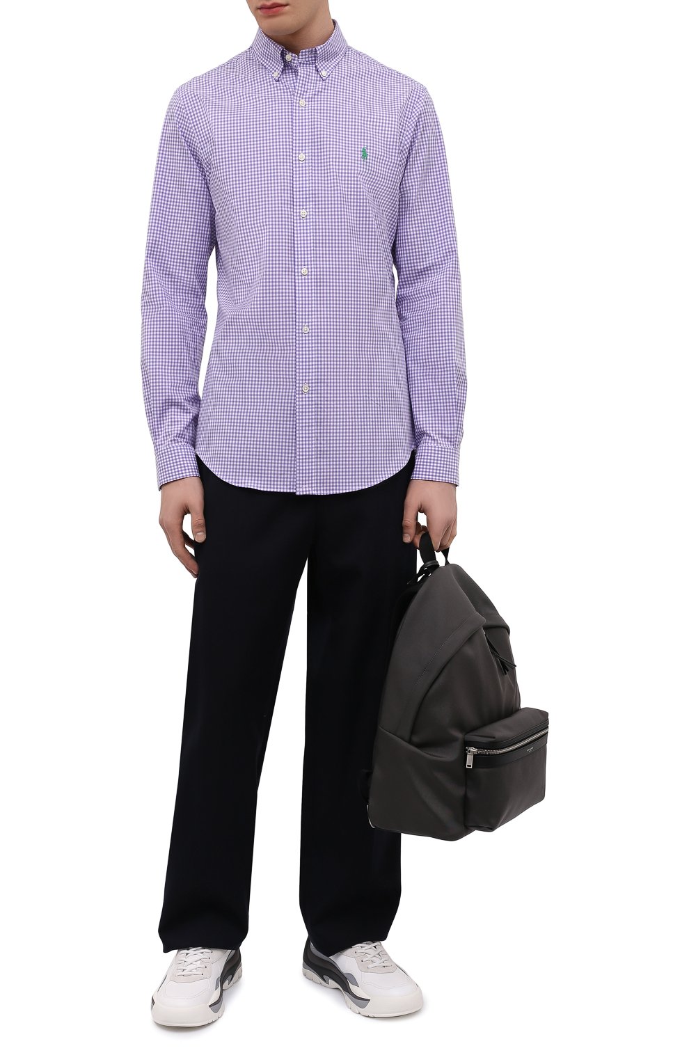 Хлопковая рубашка POLO RALPH LAUREN, арт. 710859882/4656I, фото 2