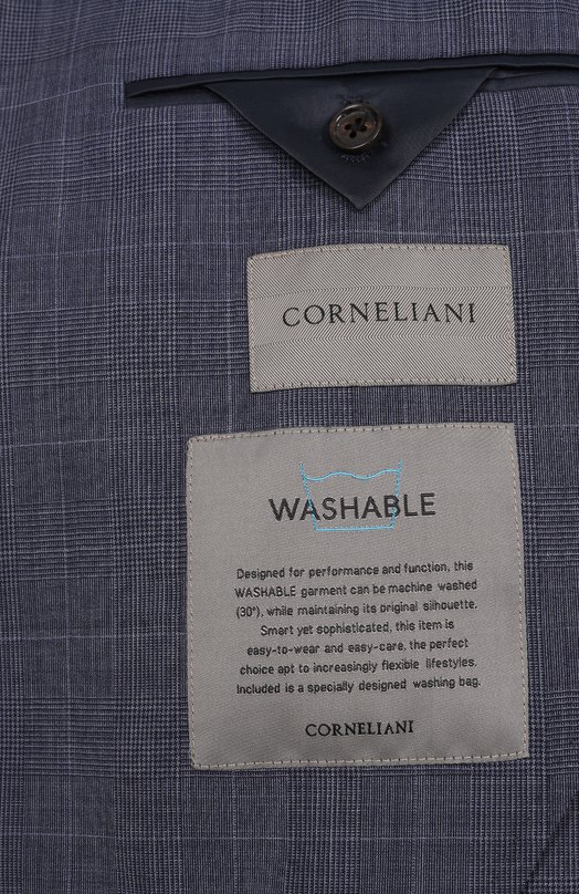 Шерстяной костюм Corneliani 25X007-2517445_SET Синий  25X007-2517445_SET Фото 9