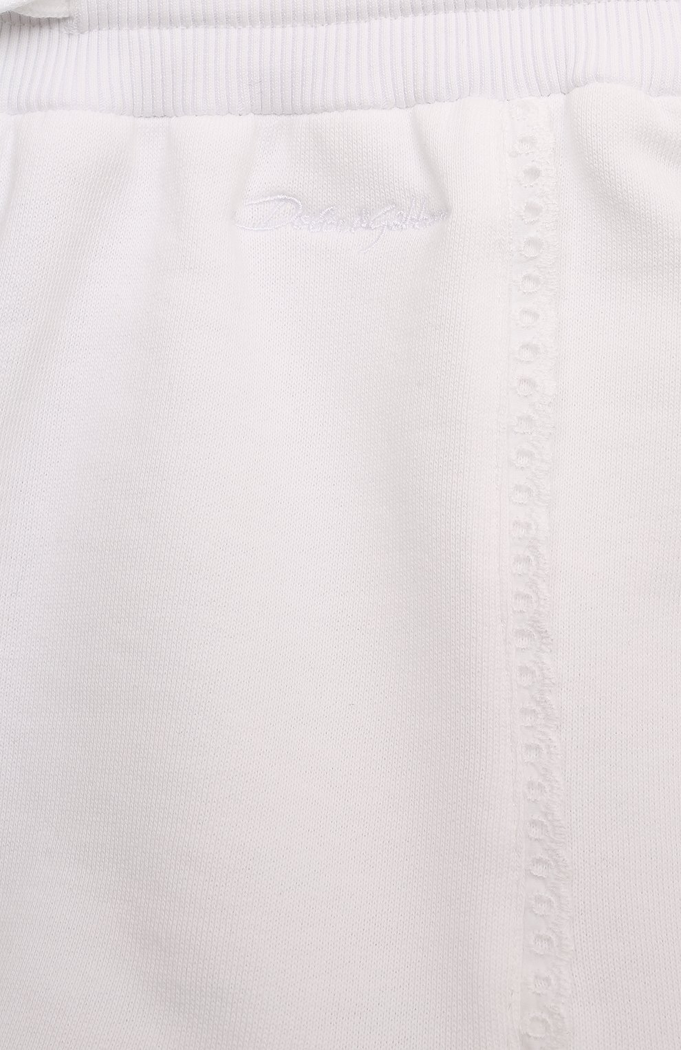 Хлопковые шорты DOLCE & GABBANA белого цвета по цене 24900 руб., арт. L5JQ0C/G7NX0, фото 3 Хлопковые шорты DOLCE & GABBANA, арт. L5JQ0C/G7NX0, фото 3