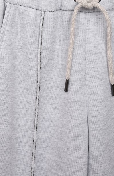 Хлопковые джоггеры BRUNELLO CUCINELLI, арт. BB982E440B, фото 3