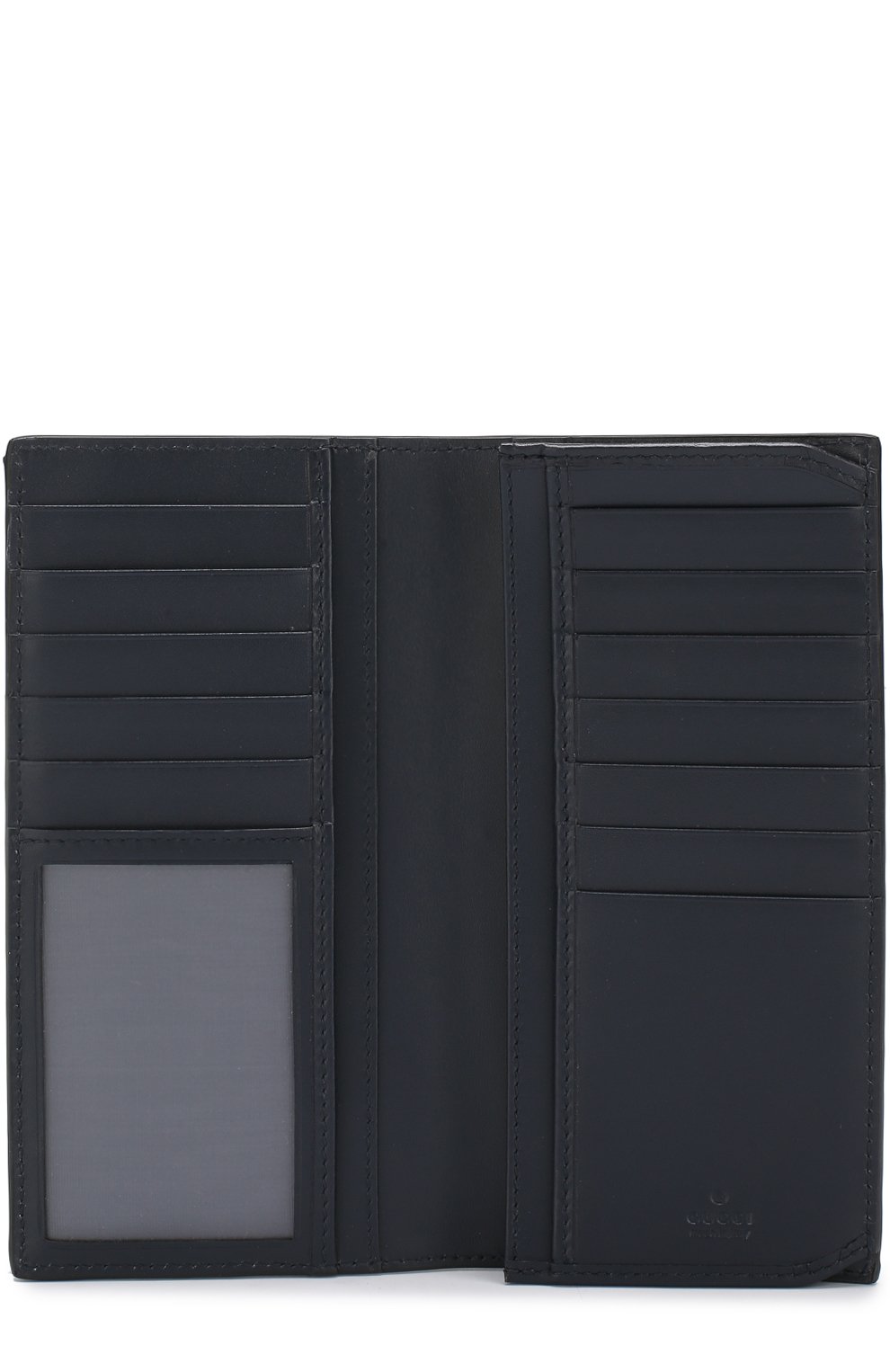 Кожаное портмоне с тиснением signature GUCCI темно-синего цвета по цене 59950 руб., арт. 473920/CWC1N, фото 3 Кожаное портмоне с тиснением signature GUCCI, арт. 473920/CWC1N, фото 3