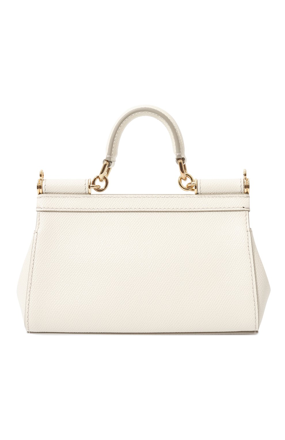 Сумка sicily small DOLCE & GABBANA молочного цвета по цене 143000 руб., арт. BB9116_BE9116/A1001_1, фото 6 Сумка sicily small DOLCE & GABBANA, арт. BB9116_BE9116/A1001_1, фото 6