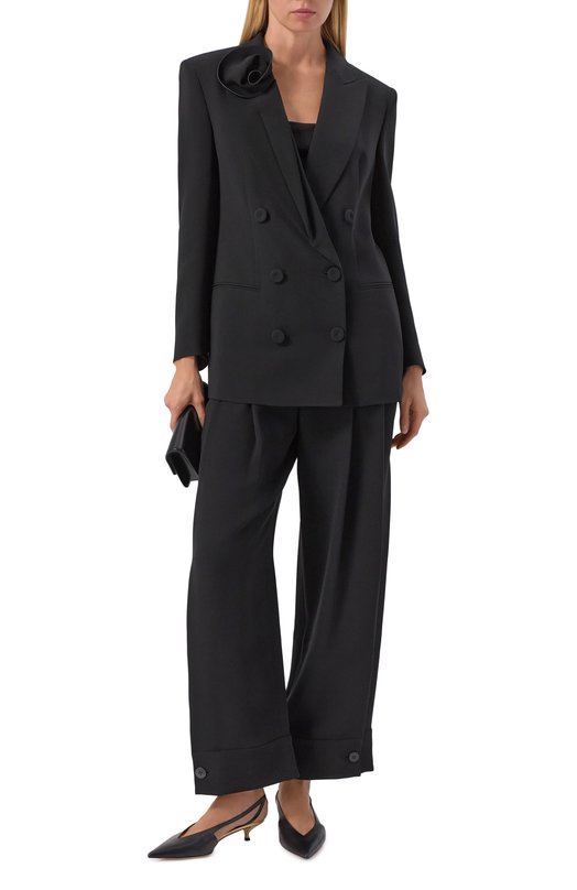 Шелковый жакет Giorgio Armani GW002454/TE10071 Чёрный  GW002454/TE10071 Фото 2