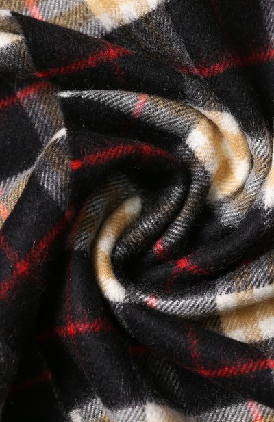 Кашемировый шарф в клетку с бахромой BURBERRY, арт. 4075255, фото 2