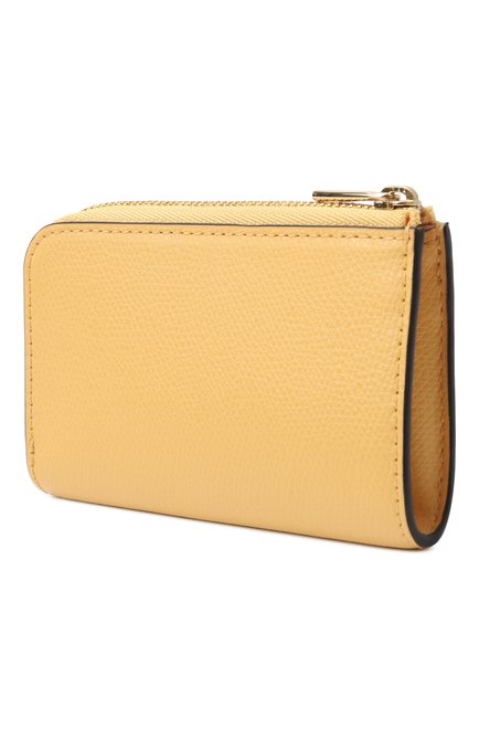 Женская кожаный футляр для ключей FURLA желтого цвета, арт. WR00435/ARE000 | Фото 2 (Материал: Натуральная кожа; Нос: Не проставлено; Материал сплава: Проставлено)