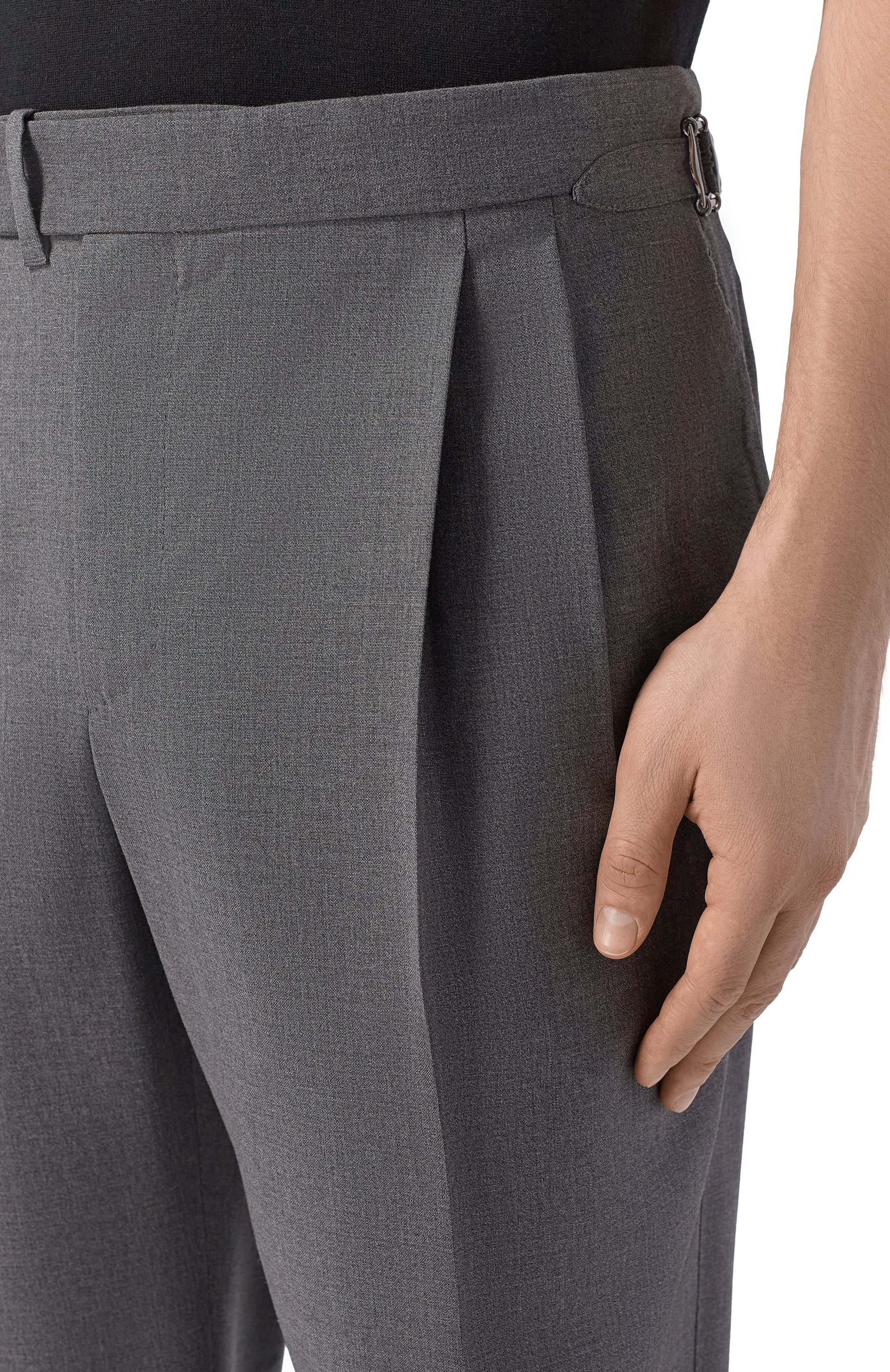 Шерстяные брюки DOLCE & GABBANA, арт. GP1A2T/HU2BL, фото 5