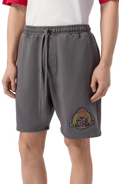 Хлопковые шорты KSUBI темно-серого цвета по цене 24300 руб., арт. MPS26WA012, фото 3 Хлопковые шорты KSUBI, арт. MPS26WA012, фото 3