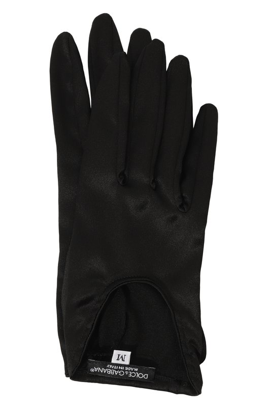 Шелковые перчатки Dolce & Gabbana FG125A/FURAG Чёрный FG125A/FURAG