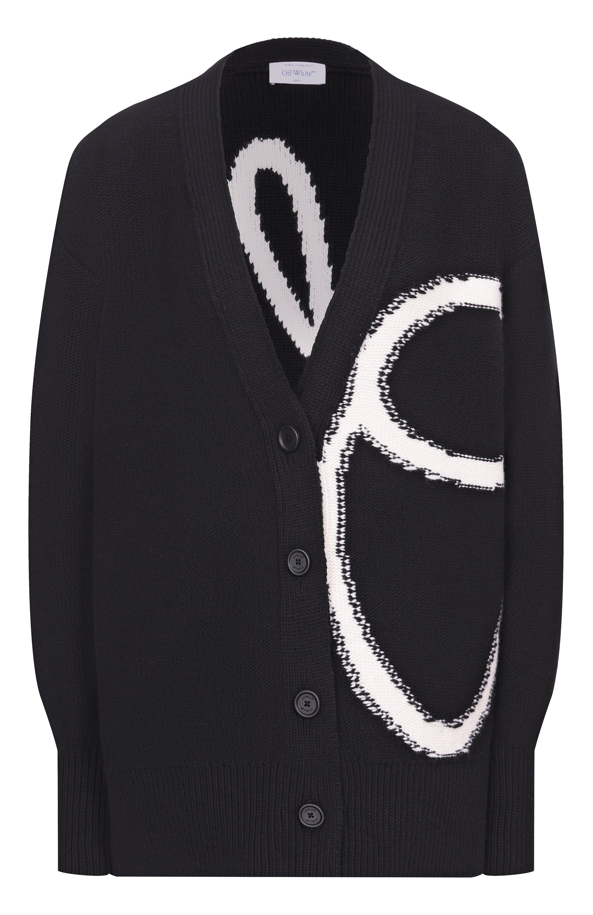 Шерстяной кардиган OFF-WHITE, арт. 0WHB04LF25KNI001, фото 1