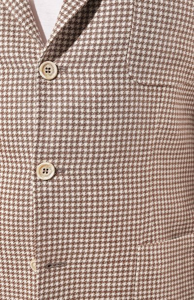 Пиджак изо льна и шерсти BRUNELLO CUCINELLI, арт. MS4607BND, фото 5