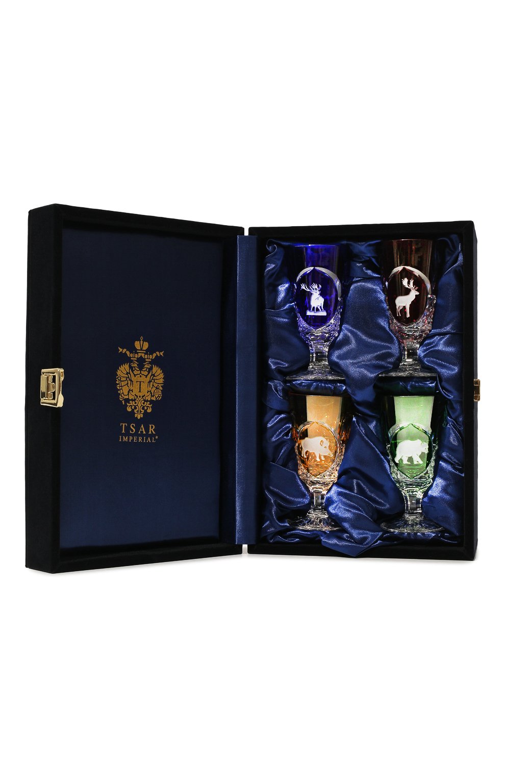Набор из четырех рюмок для водки на ножке hunt TSAR, арт. 548094M, фото 7