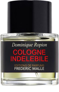 Парфюмерная вода cologne indelebile (50ml) FREDERIC MALLE бесцветного цвета, арт. 3700135005242 | Фото 1 (Материал внутренний: Не назначено; Unisex: Unisex; Региональные ограничения белый список (Axapta Mercury): Не проставлено; Нос: Не проставлено; Тип продукта - парфюмерия: Парфюмерная вода; Статус проверки: Проверена категория; Ограничения доставки: flammable)