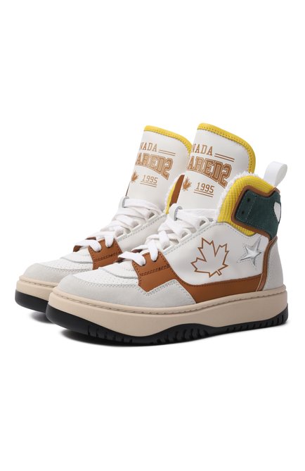 Кожаные кеды DSQUARED2, арт. 82782/VAR2_001