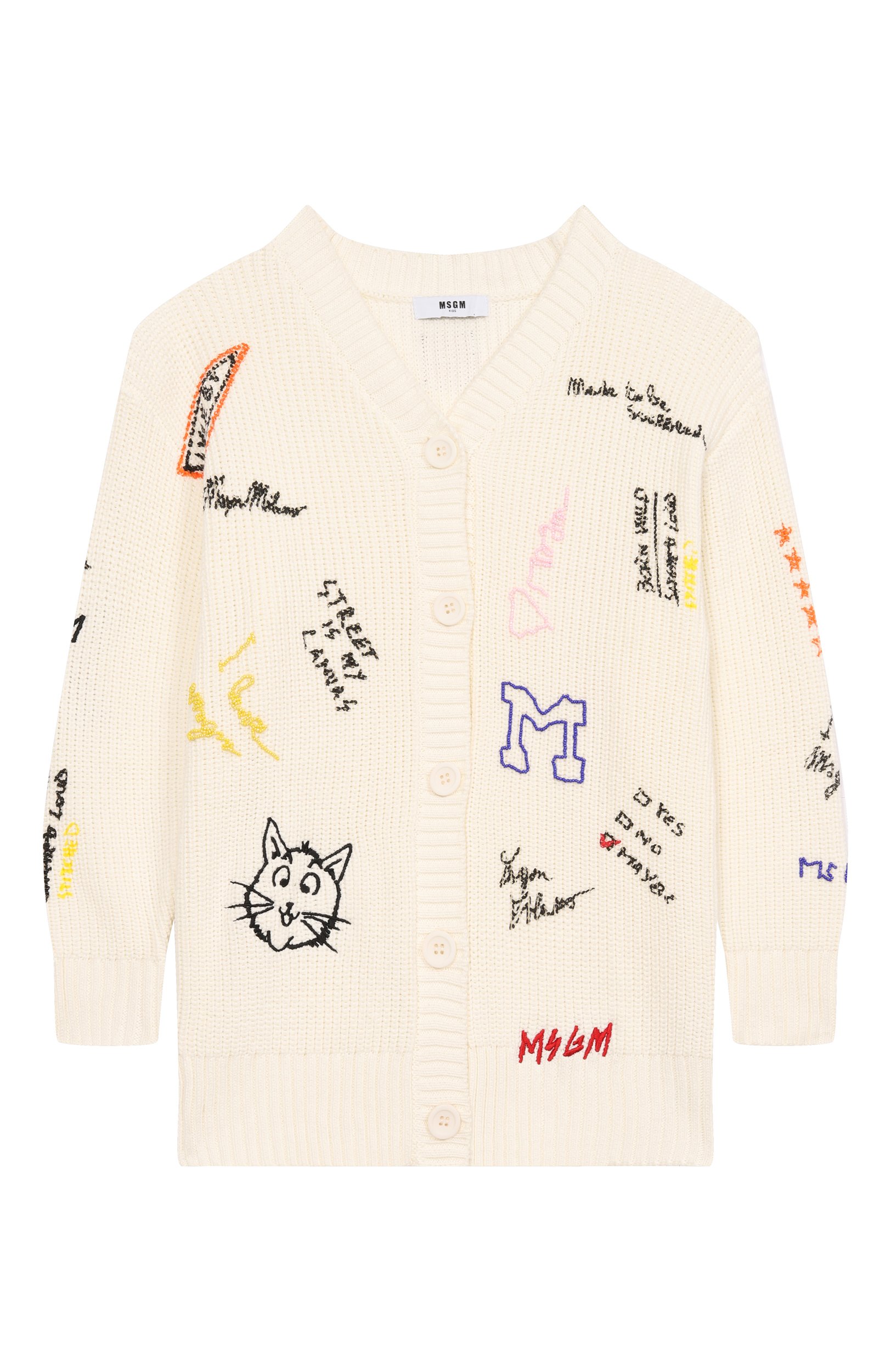 Хлопковый кардиган MSGM KIDS, арт. F6MSJGCA065, фото 1