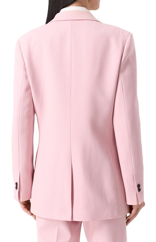 Шерстяной жакет Burberry 8082619 Розовый  8082619 Фото 4