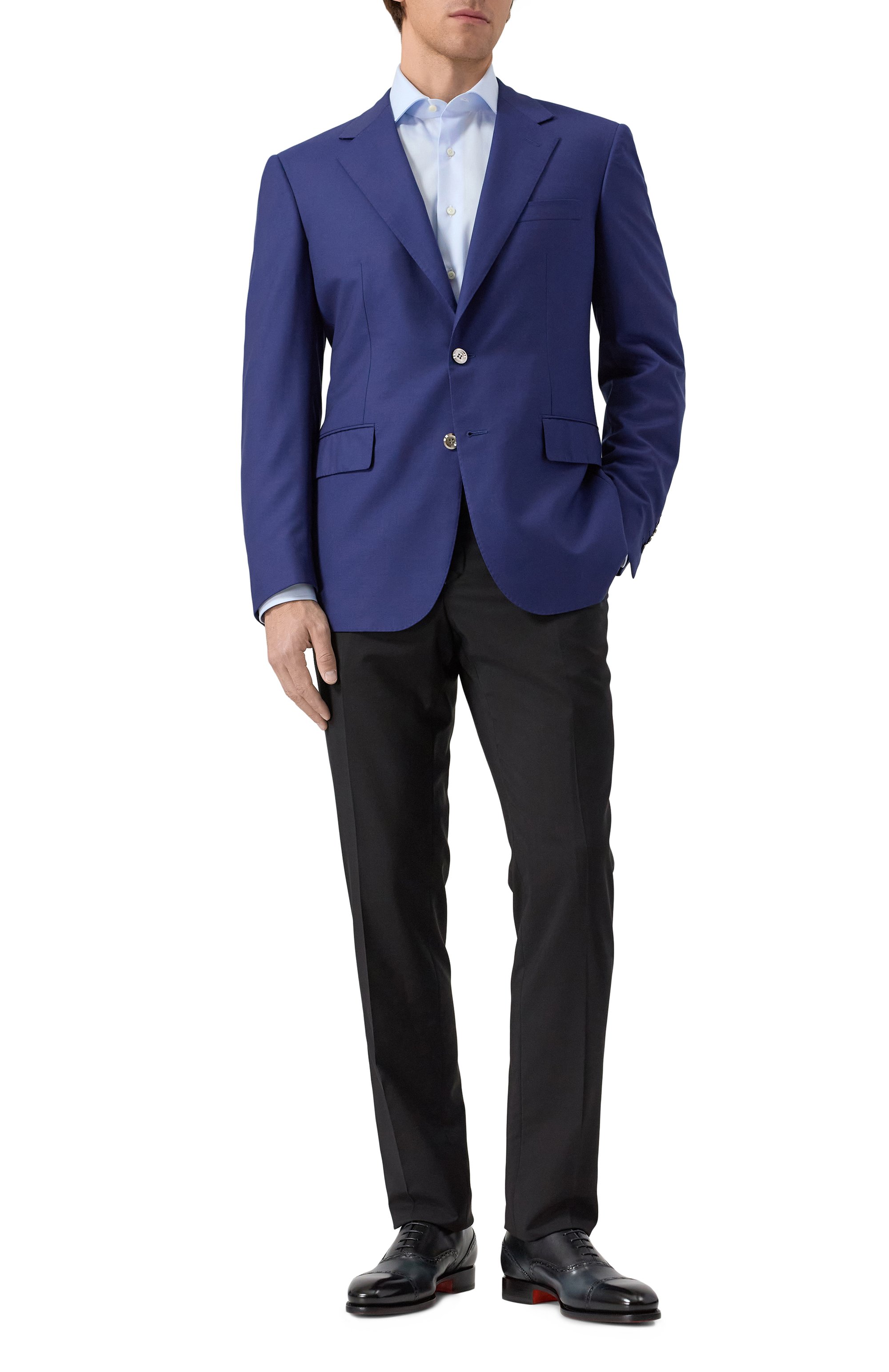 Кожаные оксфорды adrian SANTONI, арт. MCAG18885MC3HWVE, фото 2