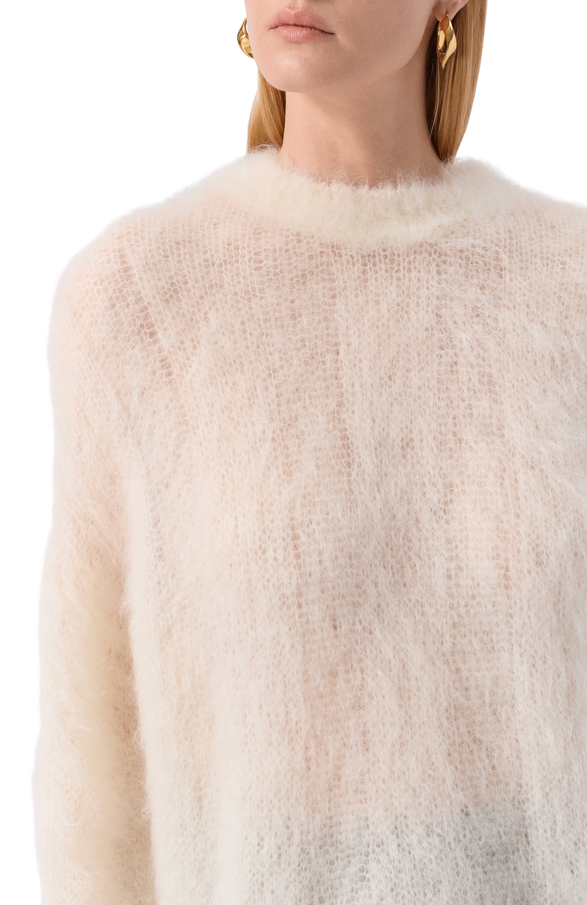 Свитер из шерсти и шелка BRUNELLO CUCINELLI, арт. MLD346100, фото 5