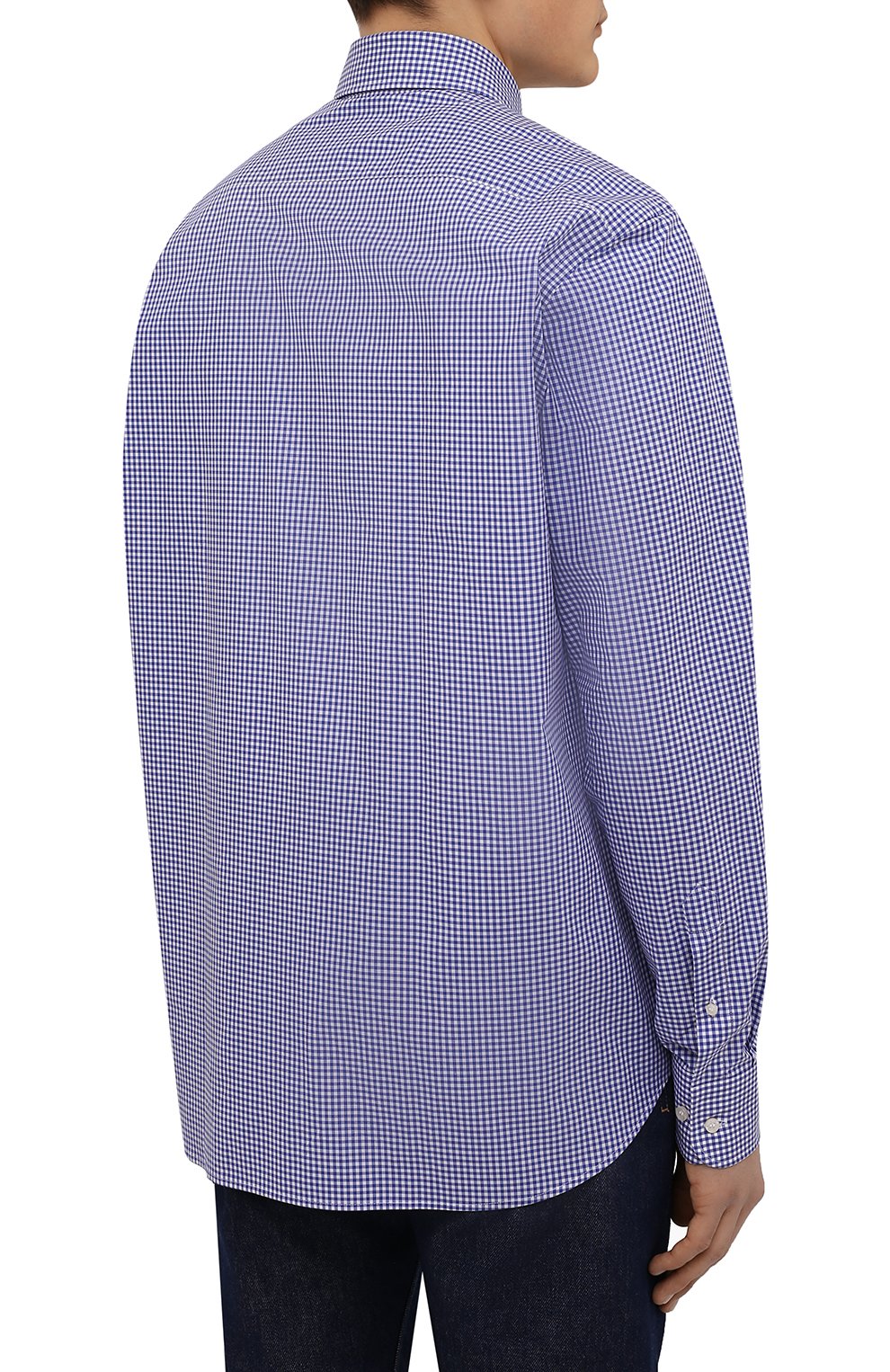 Хлопковая рубашка PAUL&SHARK синего цвета по цене 14050 руб., арт. C0P3004/C00, фото 4 Хлопковая рубашка PAUL&SHARK, арт. C0P3004/C00, фото 4