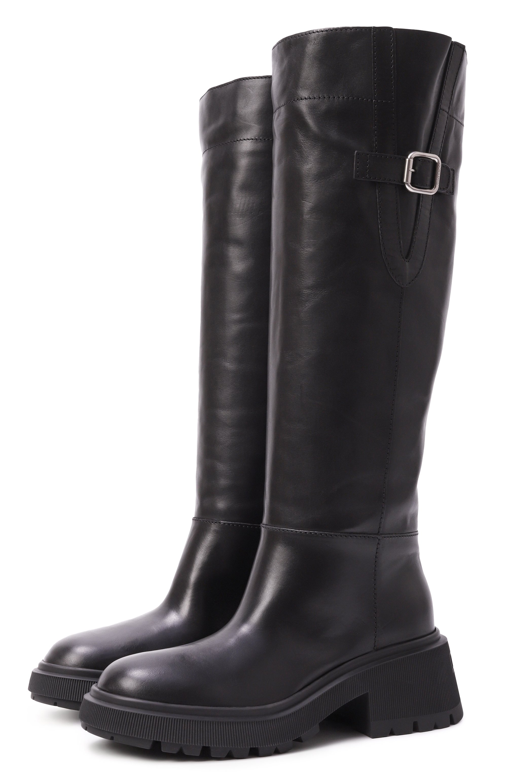 Кожаные сапоги tamsin JIMMY CHOO, арт. TAMSIN KB FLAT/WLZ, фото 1