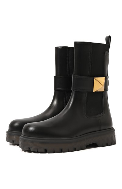 Женские кожаные челси one stud VALENTINO, арт. 3W2S0FY1KUM