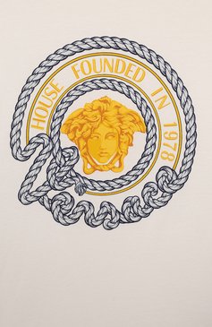 Хлопковая футб�олка VERSACE, арт. 1000129/1A09841/8A-14A, фото 3