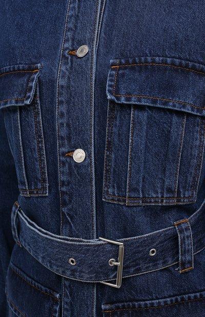Джинсовая куртка MSGM синего цвета по цене 46150 руб., арт. 2941MDH49L 207729, фото 5 Джинсовая куртка MSGM, арт. 2941MDH49L 207729, фото 5
