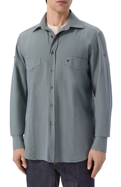 Хлопковая рубашка STEFANO RICCI, арт. MC008149/BX3128, фото 3