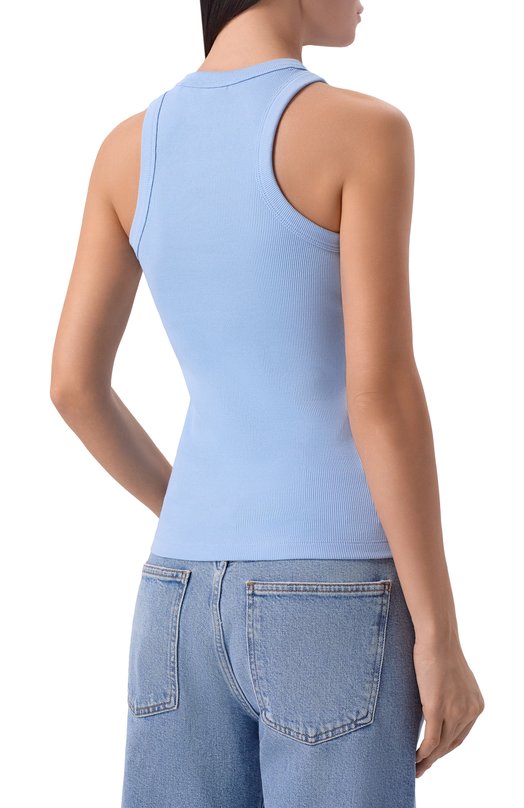 Хлопковая майка HUGO Blue 50508857 Голубой  50508857 Фото 4