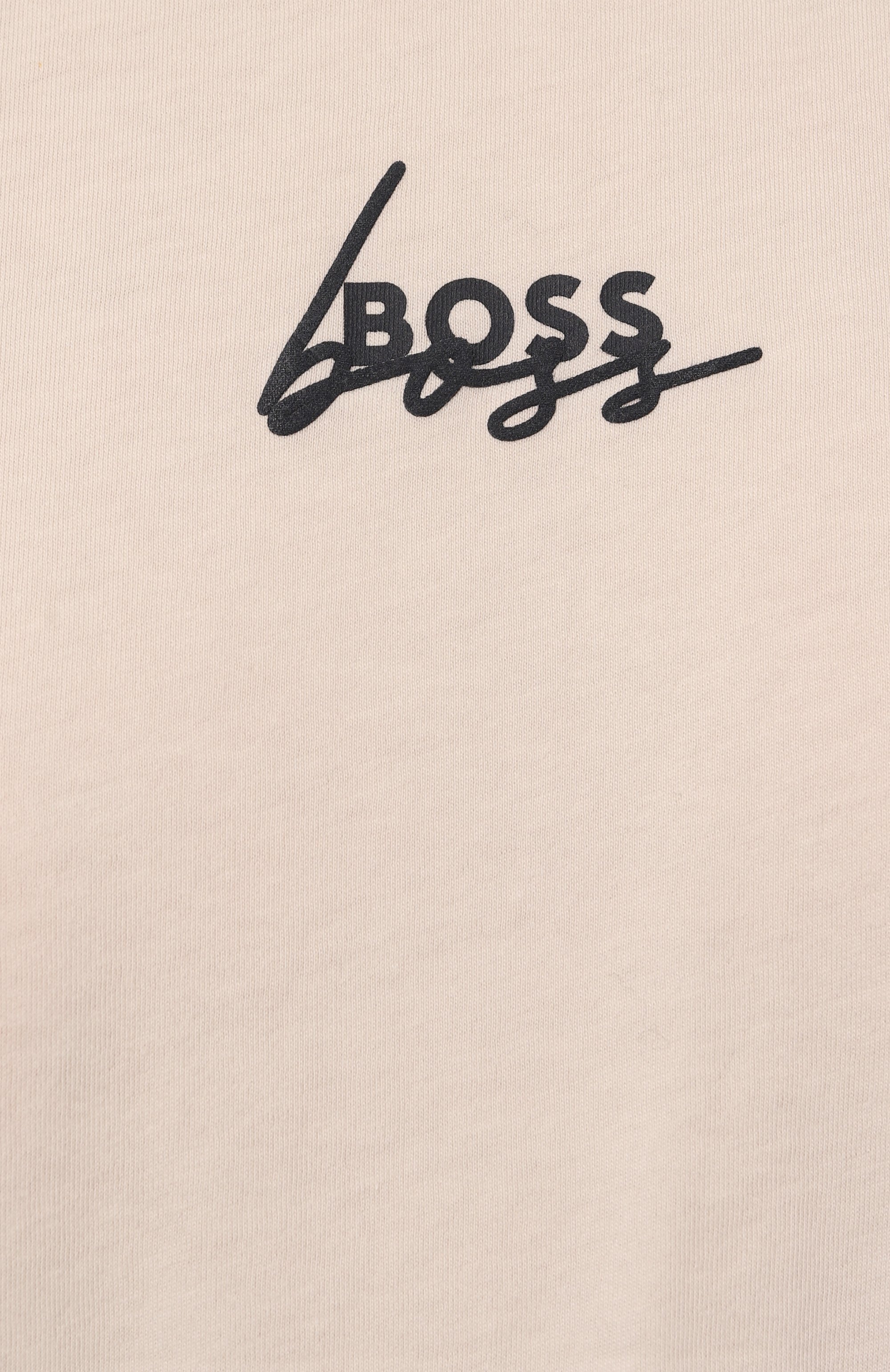 Хлопковая футболка BOSS ORANGE кремового цвета по цене 5630 руб., арт. 50519425, фото 5 Хлопковая футболка BOSS ORANGE, арт. 50519425, фото 5