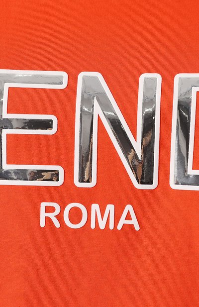 Хлопковая футболка FENDI, арт. FAF077 A6JE, фото 5