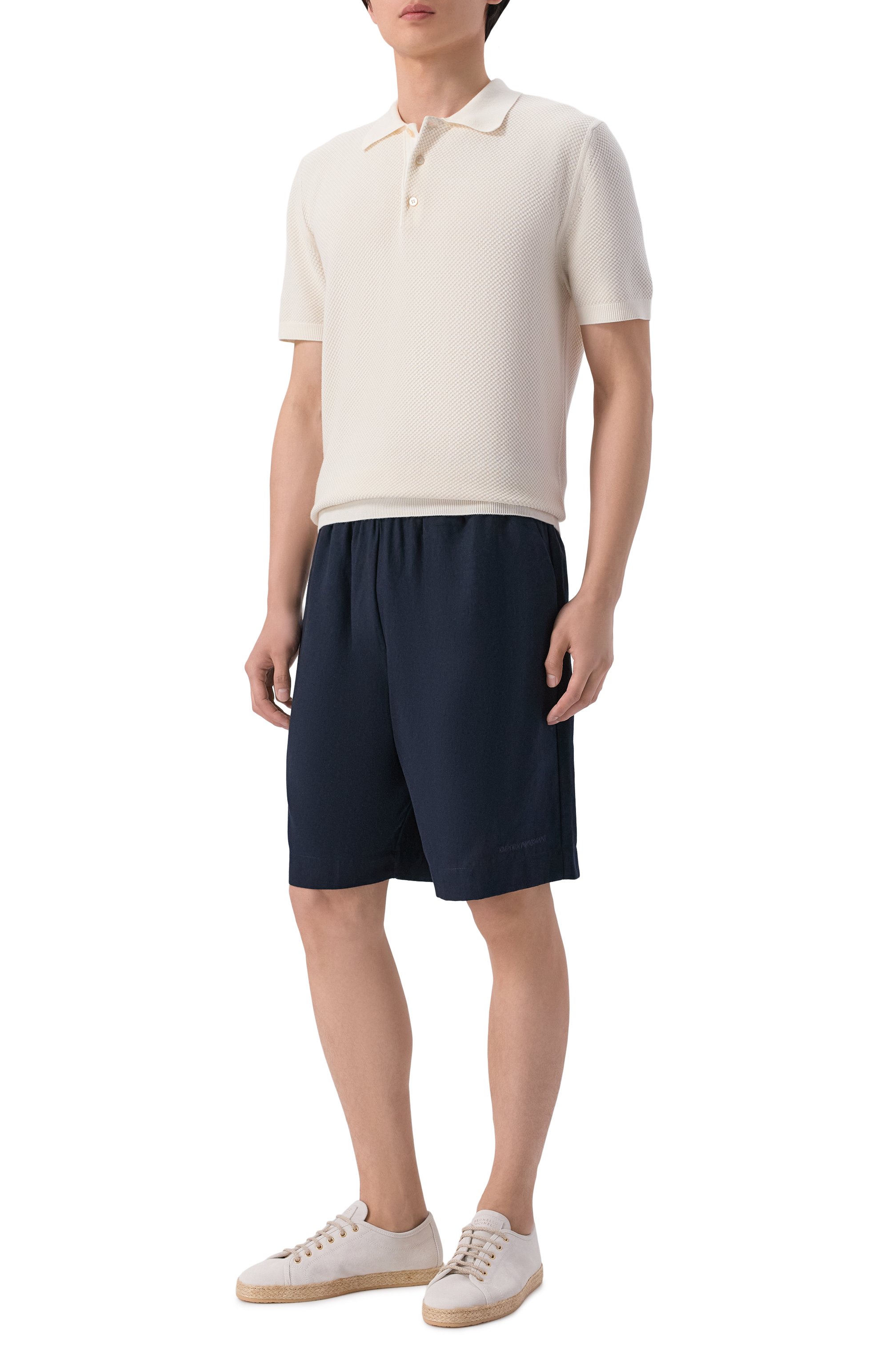 Шорты изо льна и вискозы EMPORIO ARMANI, арт. EM000681/AF20590, фото 2