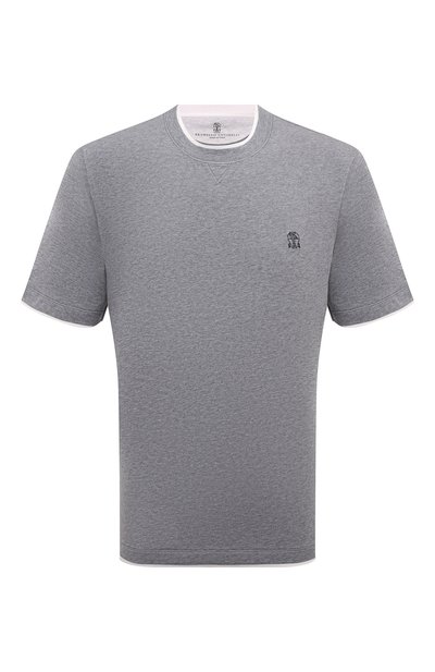 Хлопковая футболка BRUNELLO CUCINELLI, арт. M0B137451G, фото 1