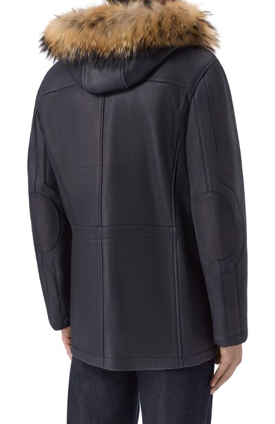 Парка из овчины KITON синего цвета по цене 1370000 руб., арт. UW0627MV03S24, фото 4 Парка из овчины KITON, арт. UW0627MV03S24, фото 4