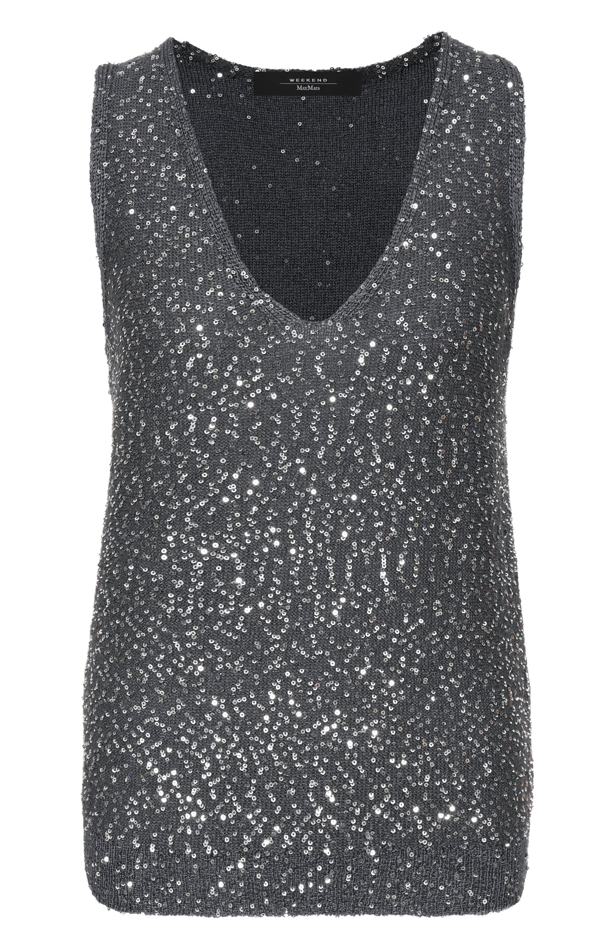 Топ с отделкой пайетками WEEKEND MAX MARA, арт. WKDTEMP0, фото 1