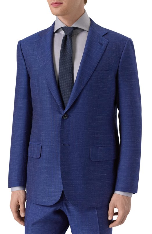 Пиджак из кашемира и шелка Kiton UA81K0600E13_2 Синий  UA81K0600E13_2 Фото 4