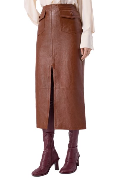 Кожаная юбка CHLOÉ, арт. CHC24WCJ01204, фото 3