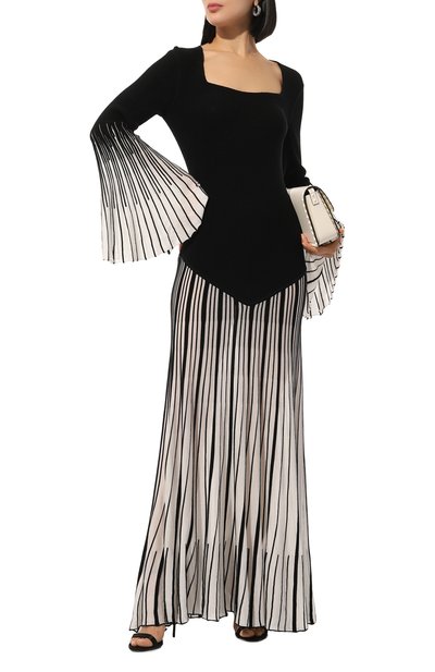 Платье из шерсти и шелка CHLOÉ, арт. CHC23AMR04662 001, фото 2