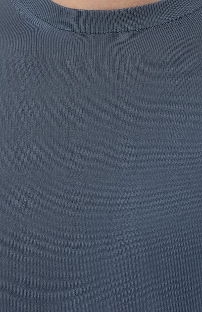 Хлопковый джемпер CANALI синего цвета по цене 34200 руб., арт. C0012/MK00145, фото 5 Хлопковый джемпер CANALI, арт. C0012/MK00145, фото 5