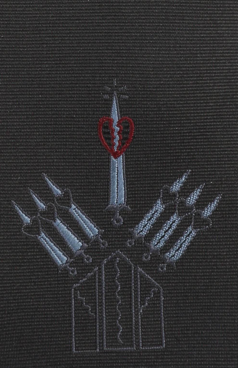 Шелковый галстук с вышивкой VALENTINO, арт. NU2EV143/LBP, фото 3