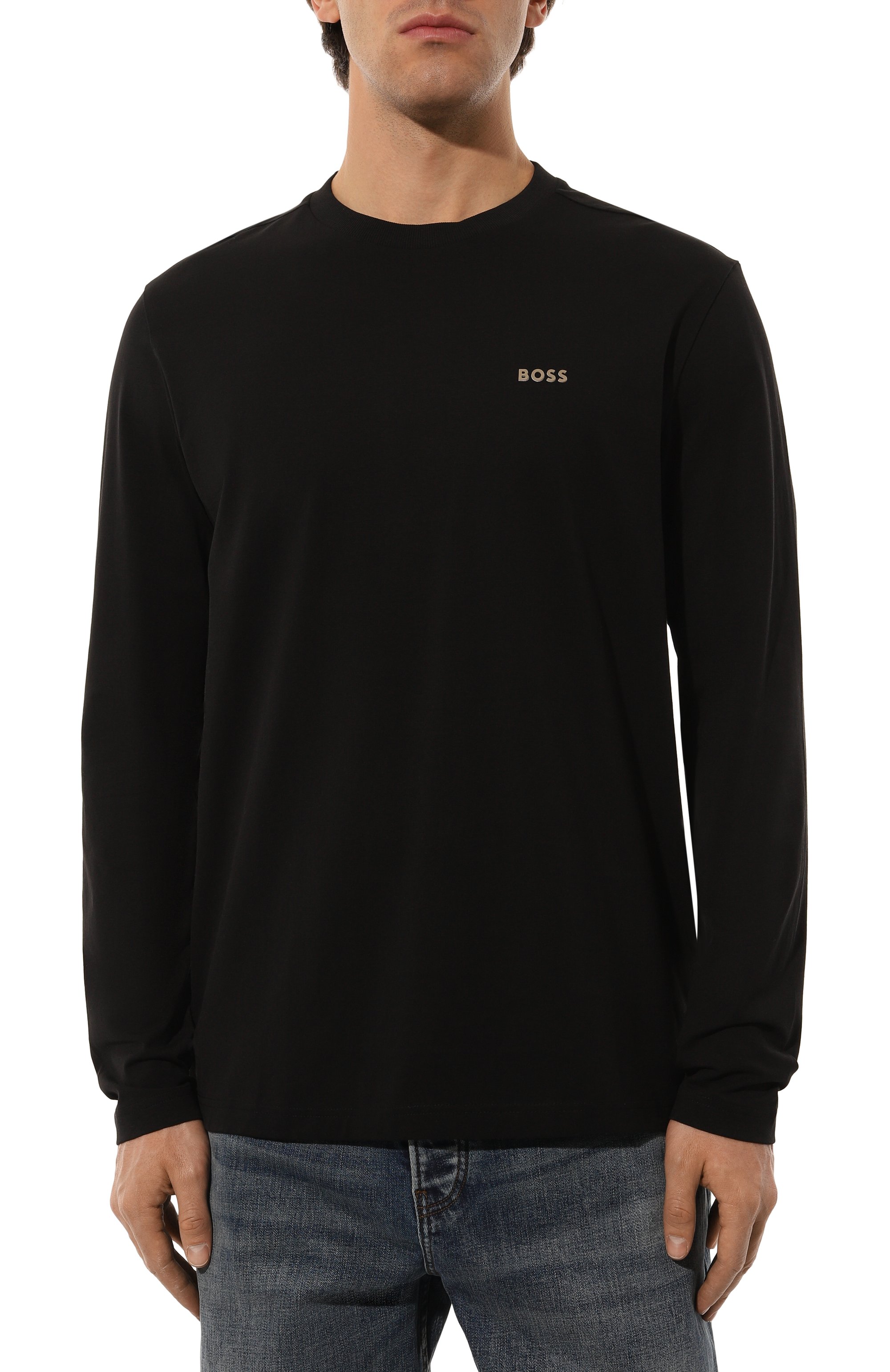 Хлопковый лонгслив BOSS GREEN, арт. 50506365, фото 3