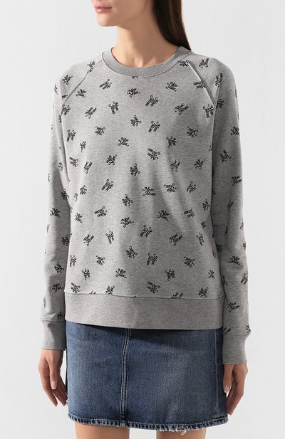 Хлопковый свитшот MARC JACOBS (THE) серого цвета по цене 26500 руб., арт. M4008007, фото 3 Хлопковый свитшот MARC JACOBS (THE), арт. M4008007, фото 3