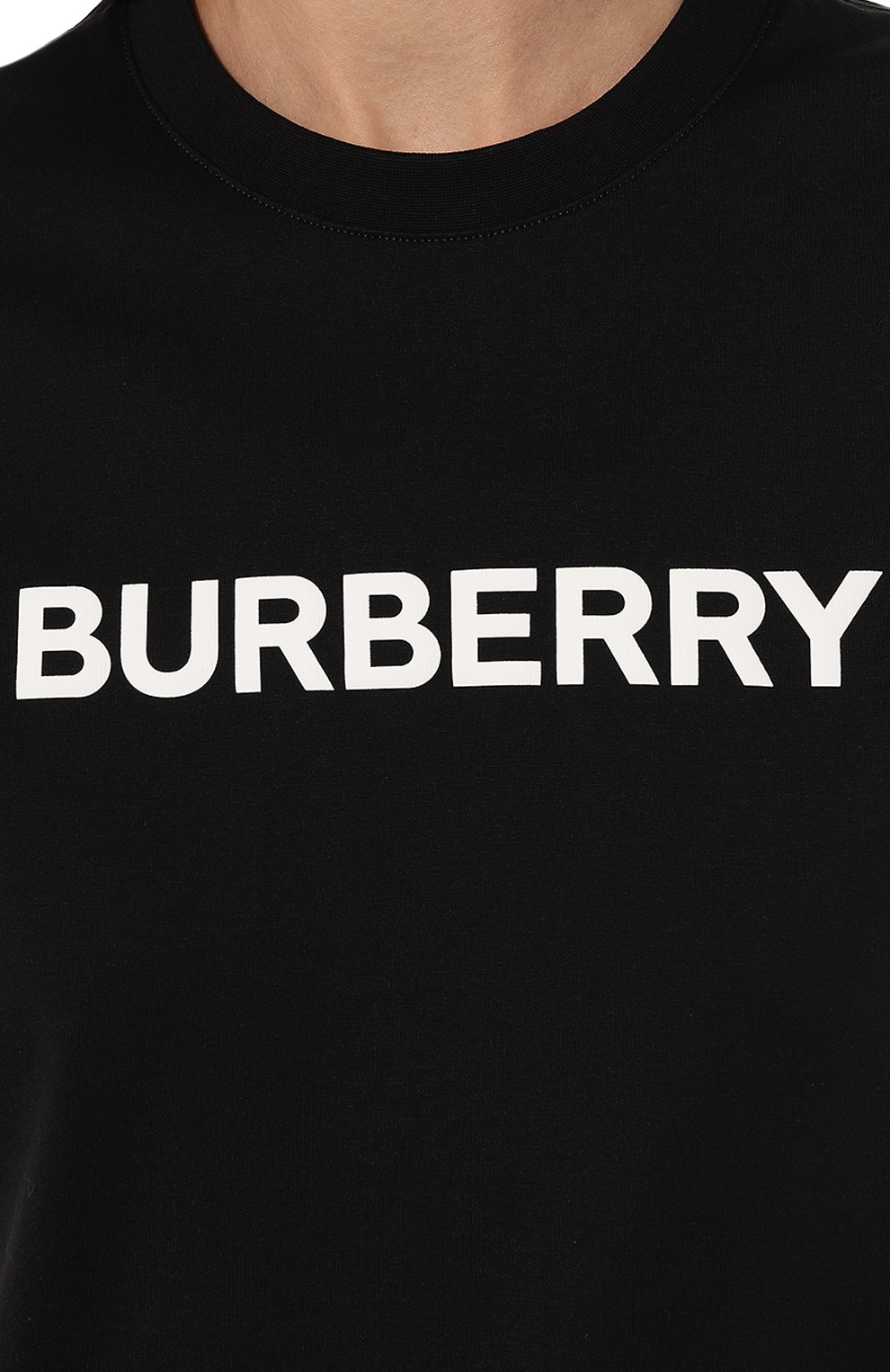 Хлопковая футболка BURBERRY, арт. 8055251A1189, фото 5