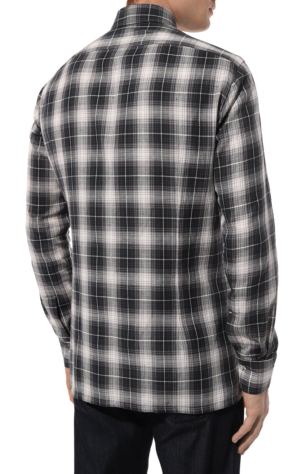 Хлопковая рубашка KITON, арт. UMCNERH0863806, фото 4