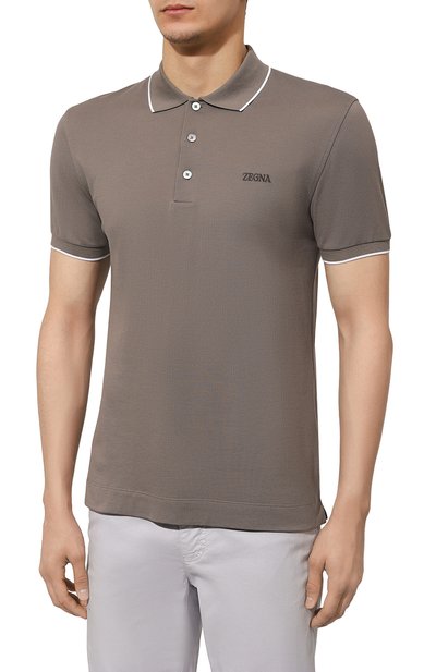 Хлопковое поло ZEGNA, арт. UD358A7/D746, фото 3