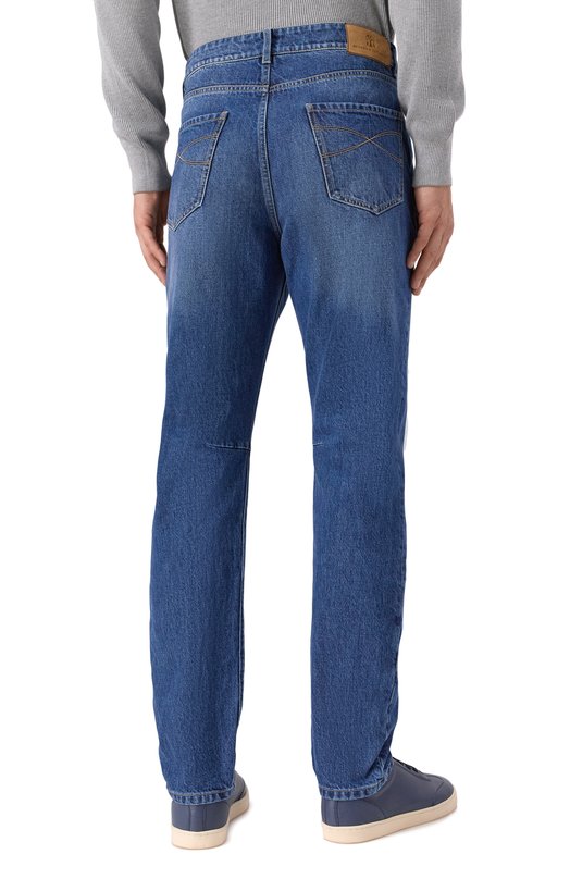 Джинсы Leisure Fit Brunello Cucinelli M241PX1290 Синий  M241PX1290 Фото 4