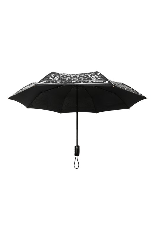 Складной зонт Moschino 8984-0PENCL0SEA Чёрно-белый  8984-0PENCL0SEA Фото 3