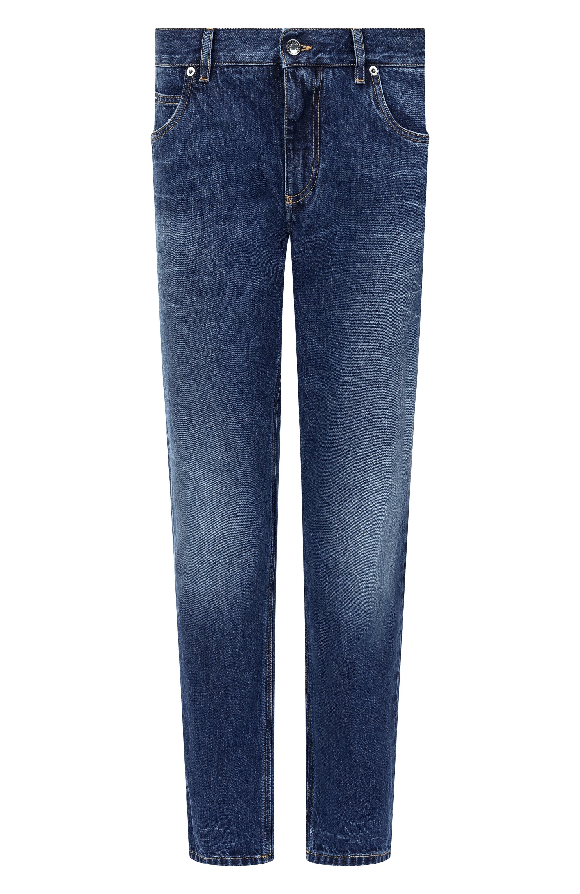 Джинсы regular DOLCE & GABBANA темно-синего цвета по цене 78450 руб., арт. GYJCCZ/G80K9, фото 1 Джинсы regular DOLCE & GABBANA, арт. GYJCCZ/G80K9, фото 1