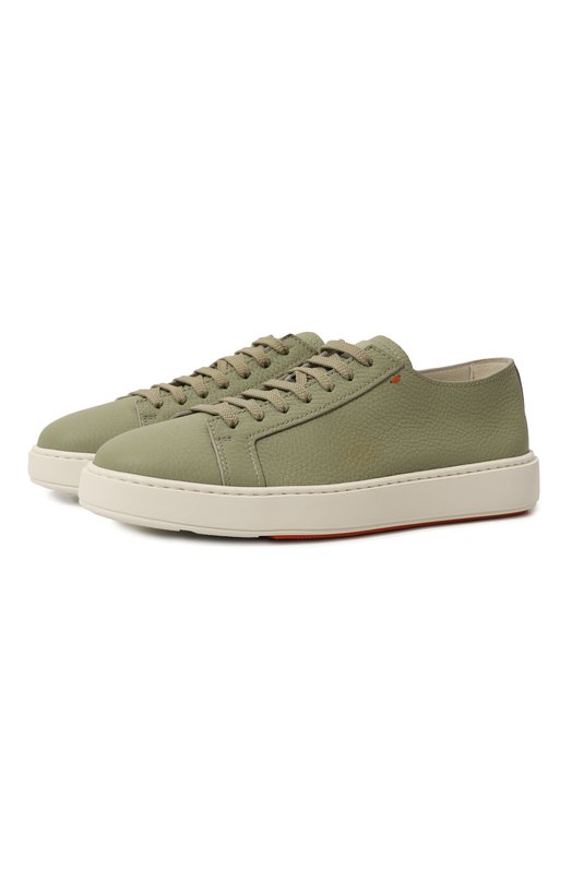 

Кожаные кеды Cleanic Santoni, Зелёный