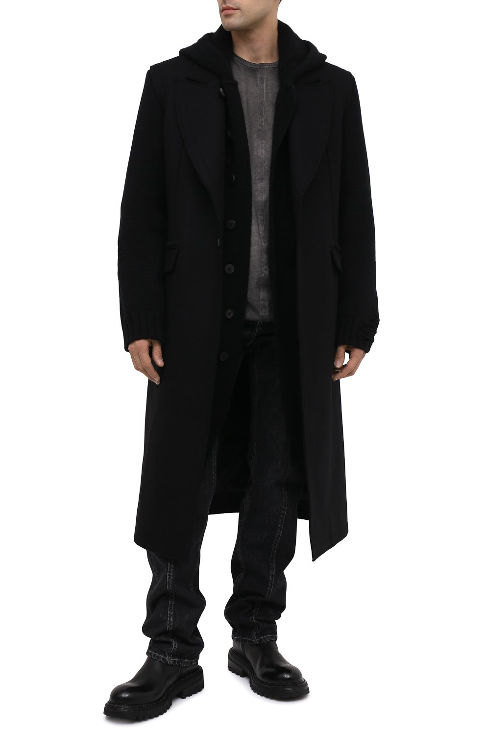 Кожаные сапоги MARSELL черного цвета по цене 112500 руб., арт. MM4026/PELLE V0L0NATA, фото 2 Кожаные сапоги MARSELL, арт. MM4026/PELLE V0L0NATA, фото 2